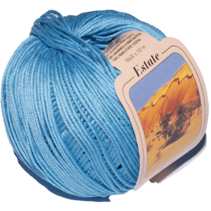 Cotone Silke Estate azzurro